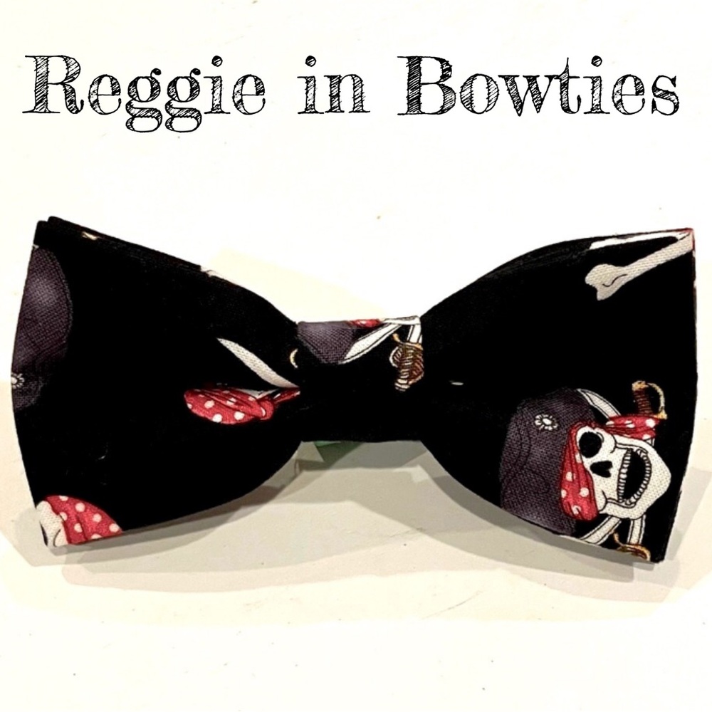 Pet Bowtie in Pirate Print